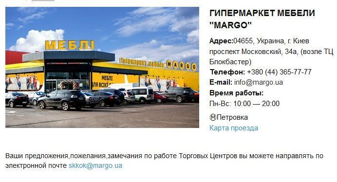 Чек-лист для оформления страницы «Контакты»